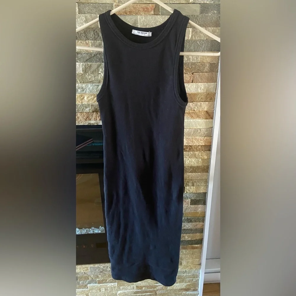 Zara tank style black dress - Picture 1 of 3